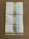 Gold and silver weaved border