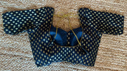 Black brocade blouse
