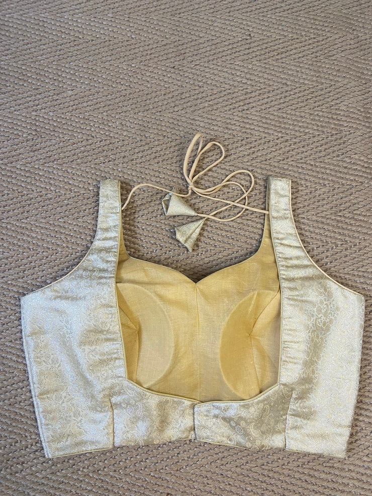 Off white brocade blouse