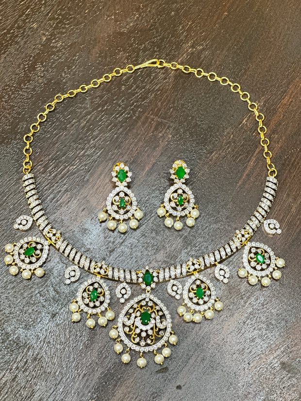 Necklace with earring