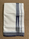 Brown and silver weaved border