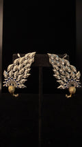 Dual tone peacock ear cuff