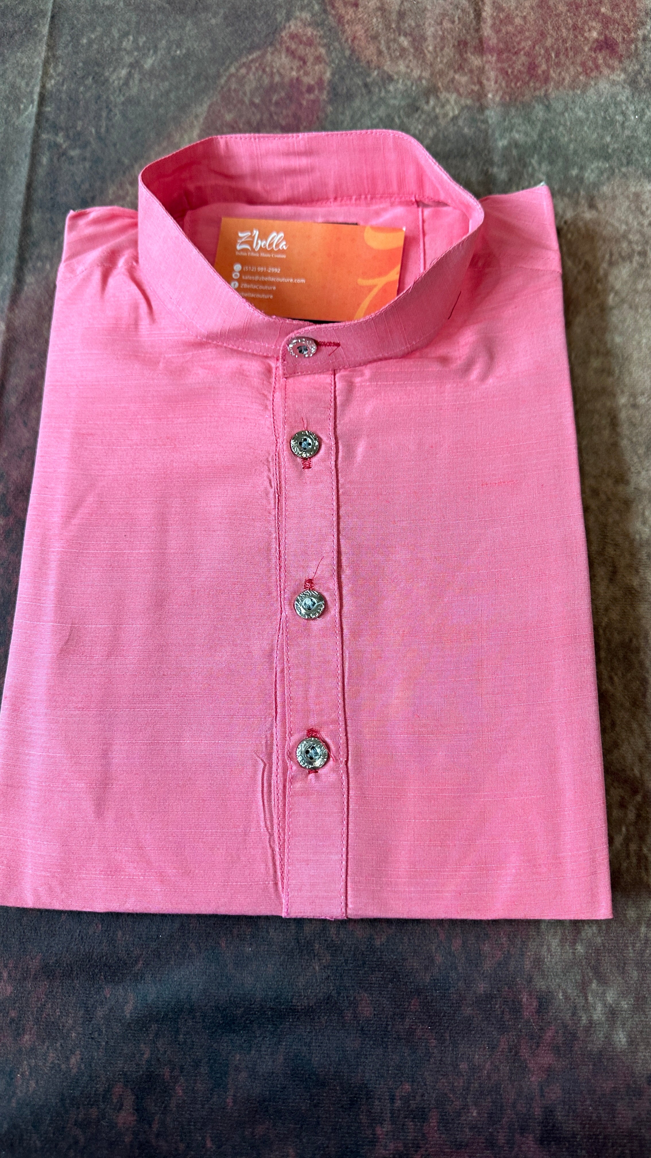 Lotus pink short kurta- Size 38