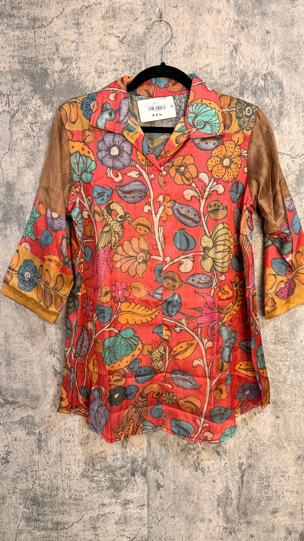 Kalamkari dijital printed kurti shirts