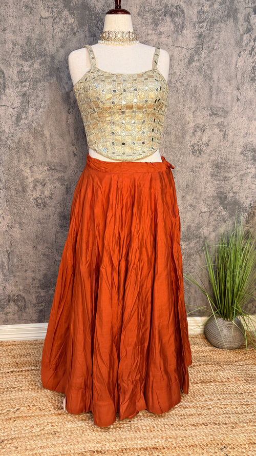 8 m flare navrathri skirt