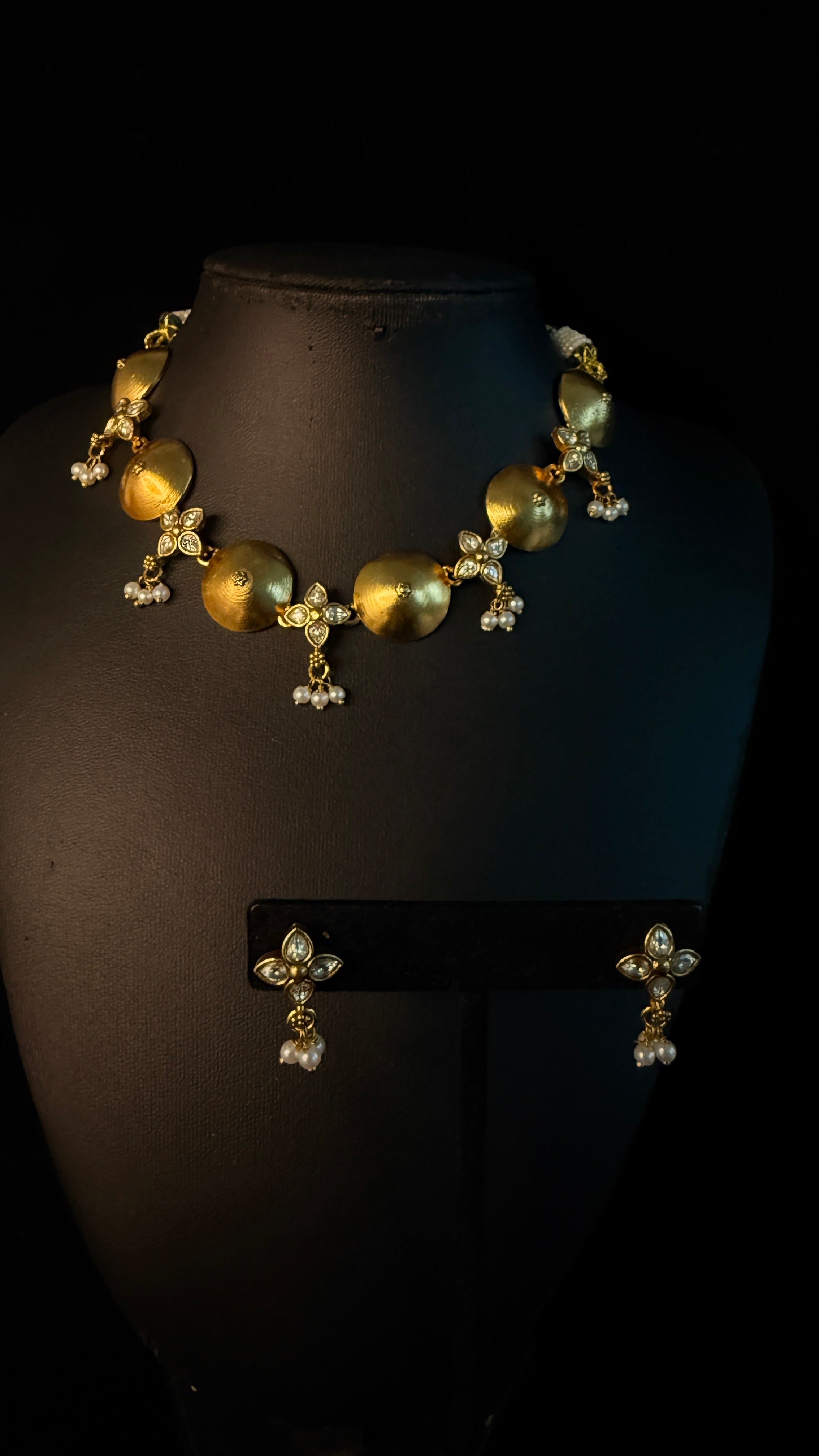 Tribal insipred choker with earring