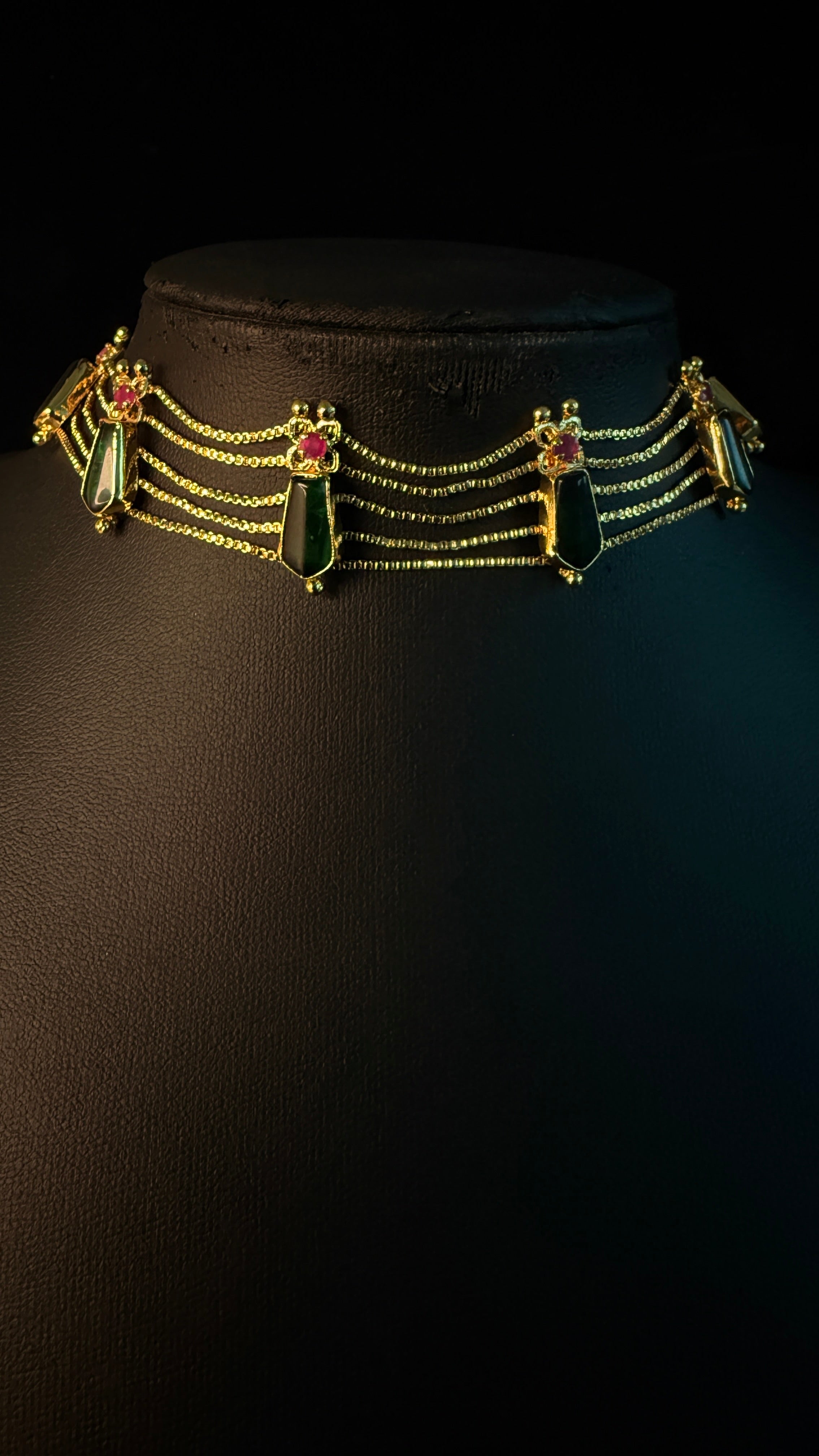 1gm gold plated Nagapadam choker