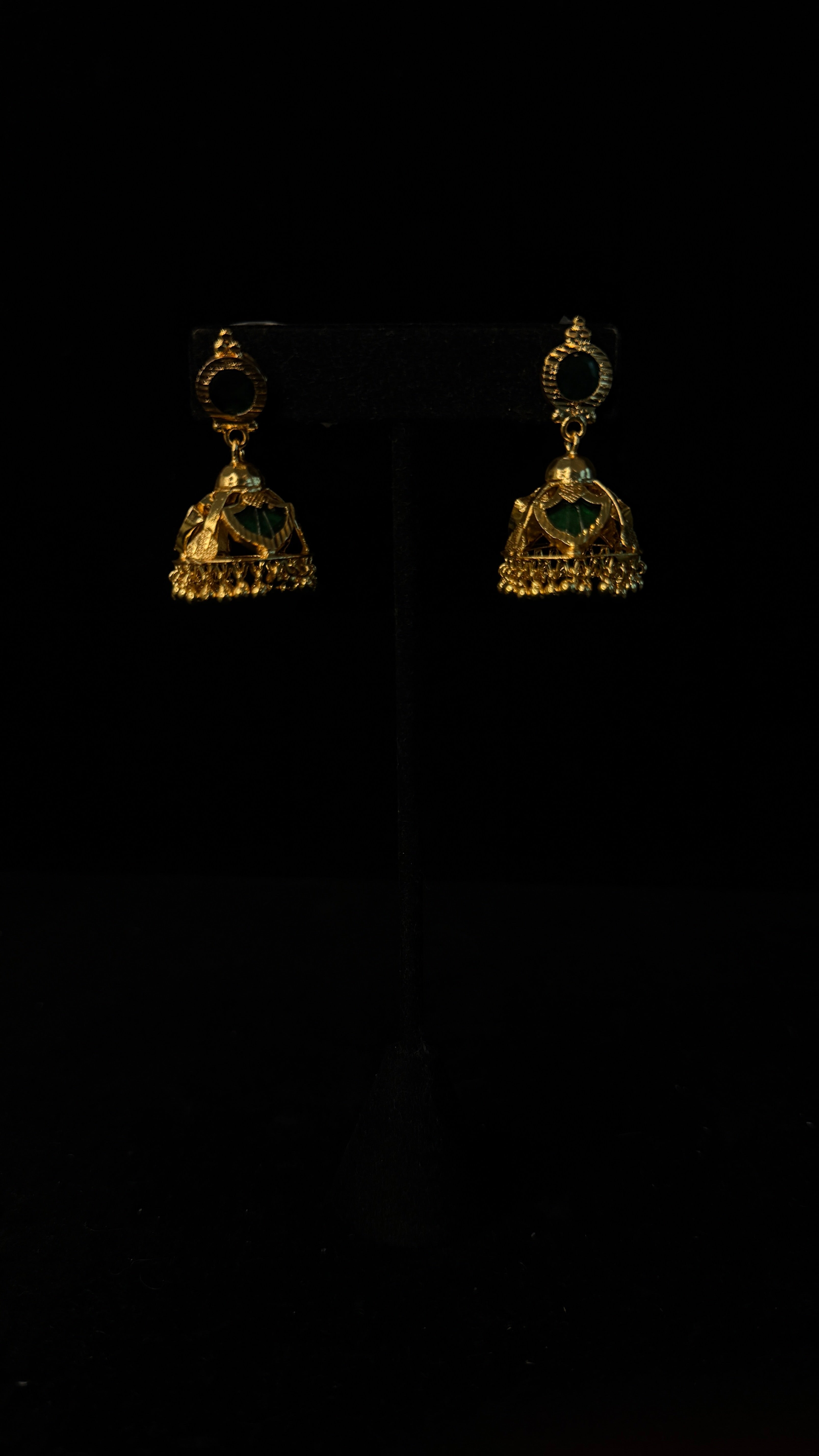1gm gold plated Krishna pendent with jhumka