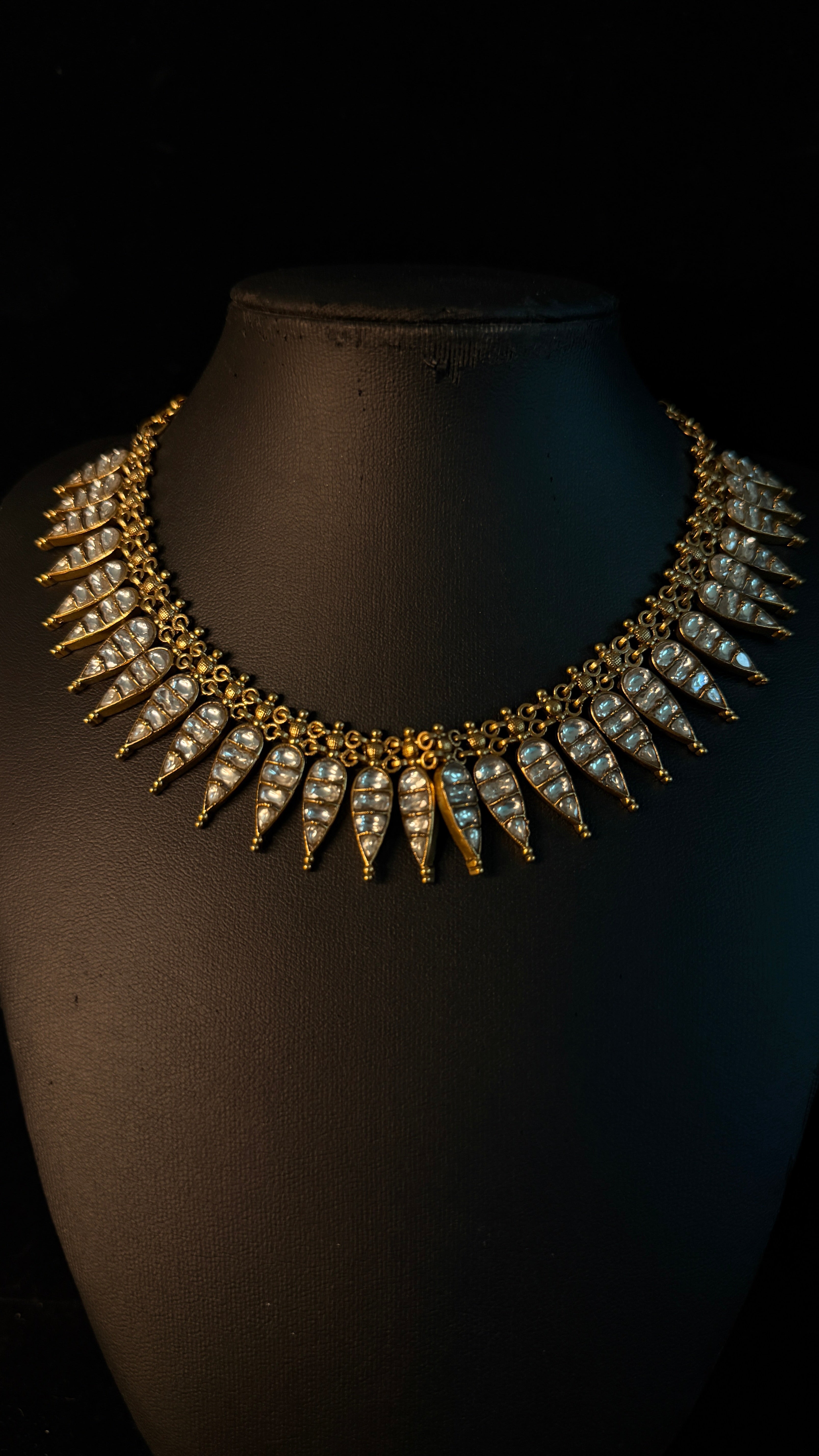 kerala Traditional jasmin bud insipred necklace with earring