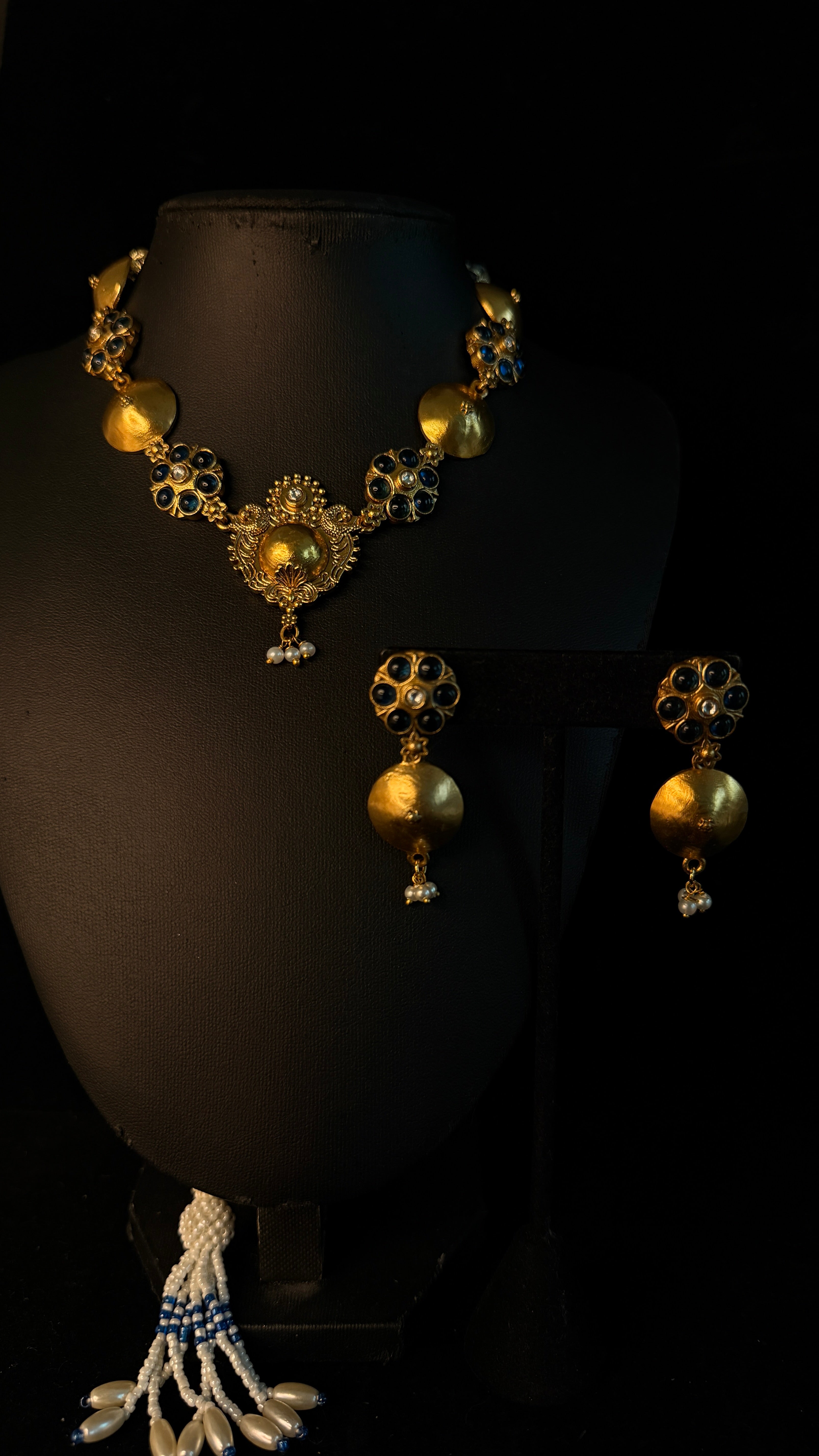 Tribal insipred necklace with earring