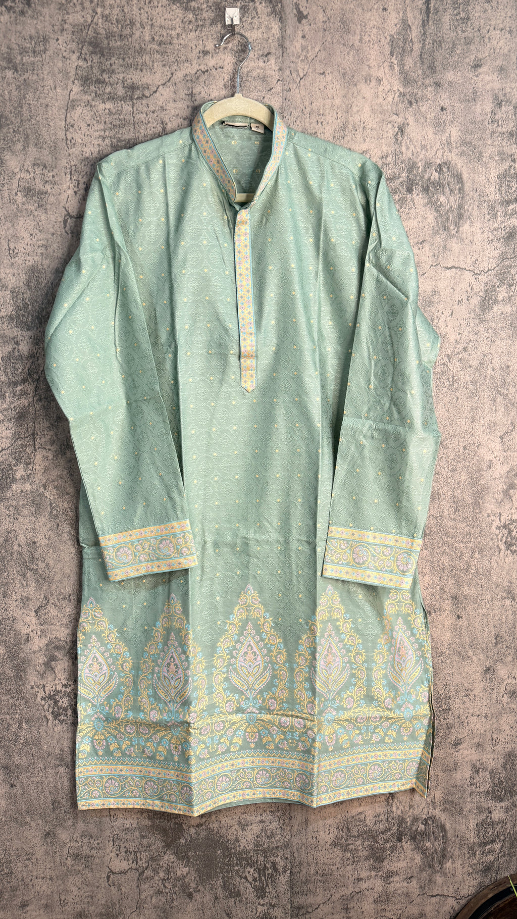 Light green designer kurta