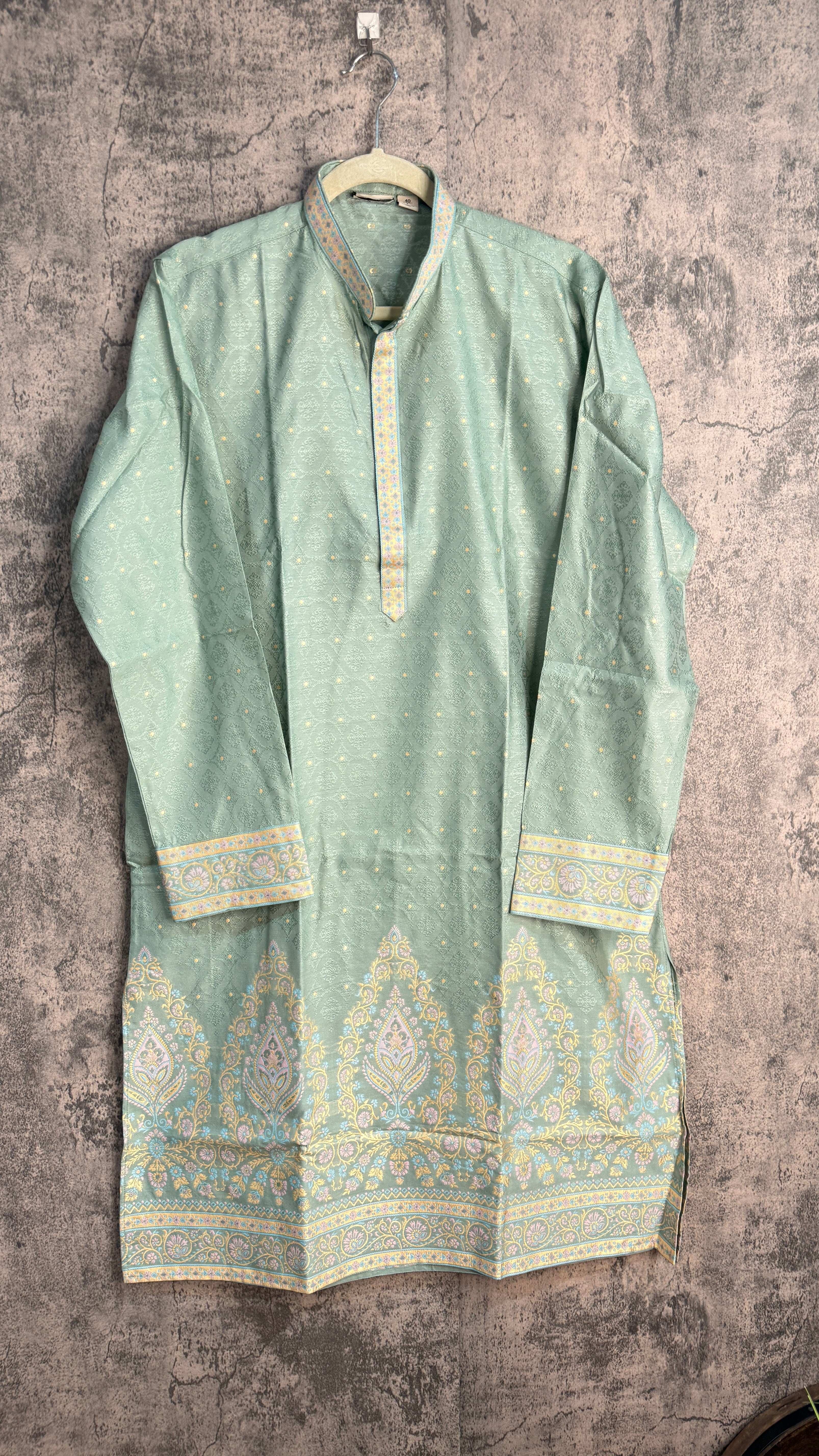Light green designer kurta