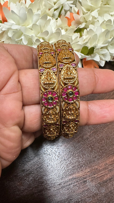Gold bangles set - size 2.4