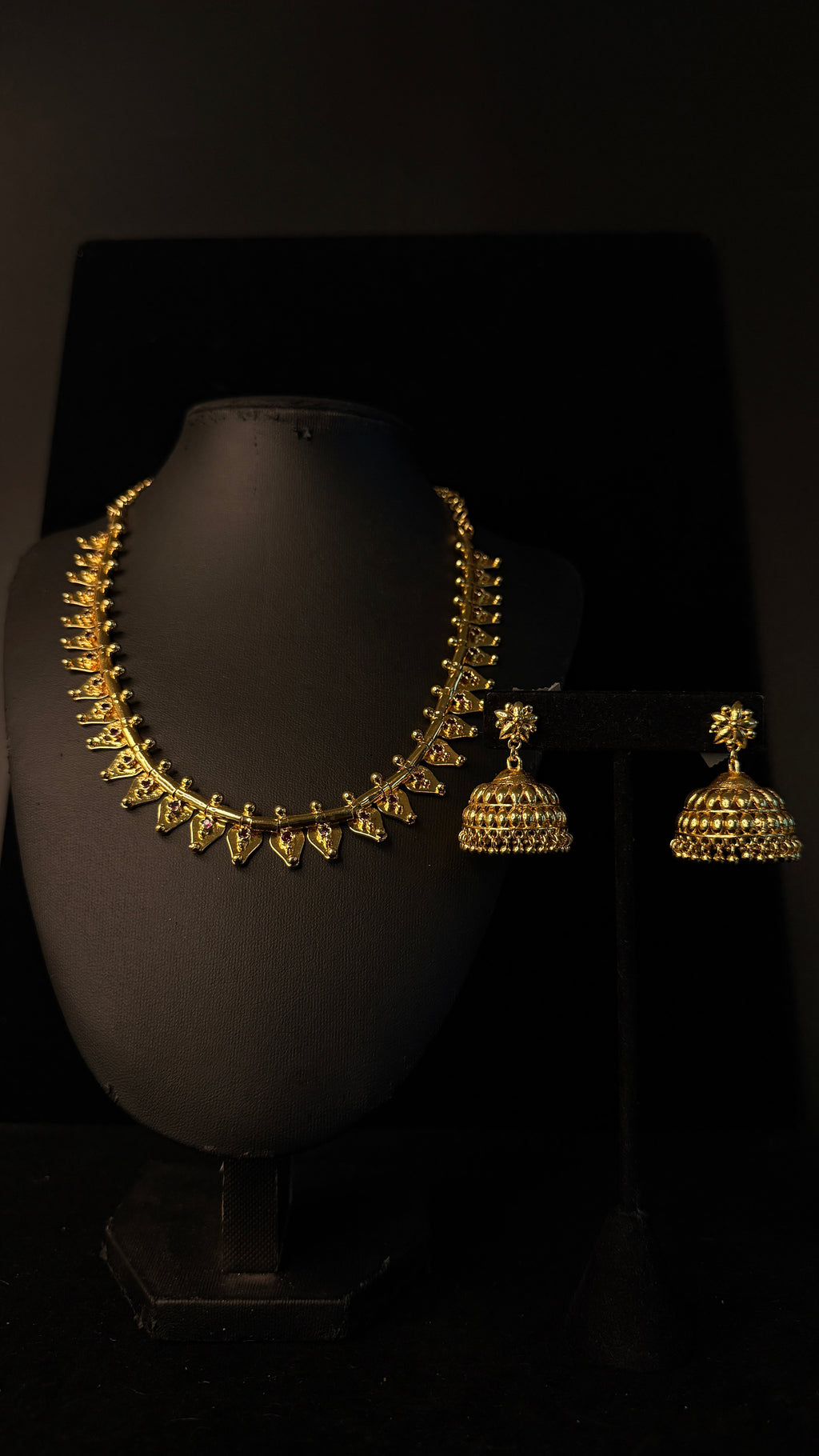 1gm gold plated Thalikkoottam with jhumka