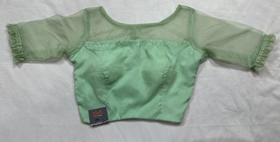 Light green organza blouse