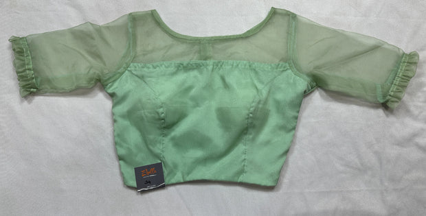 Light green organza blouse