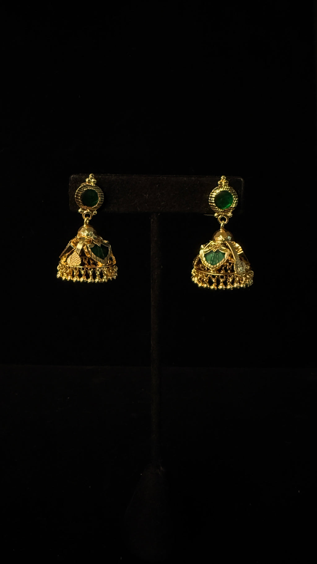 1gm gold plated Nagapadam with JHumka