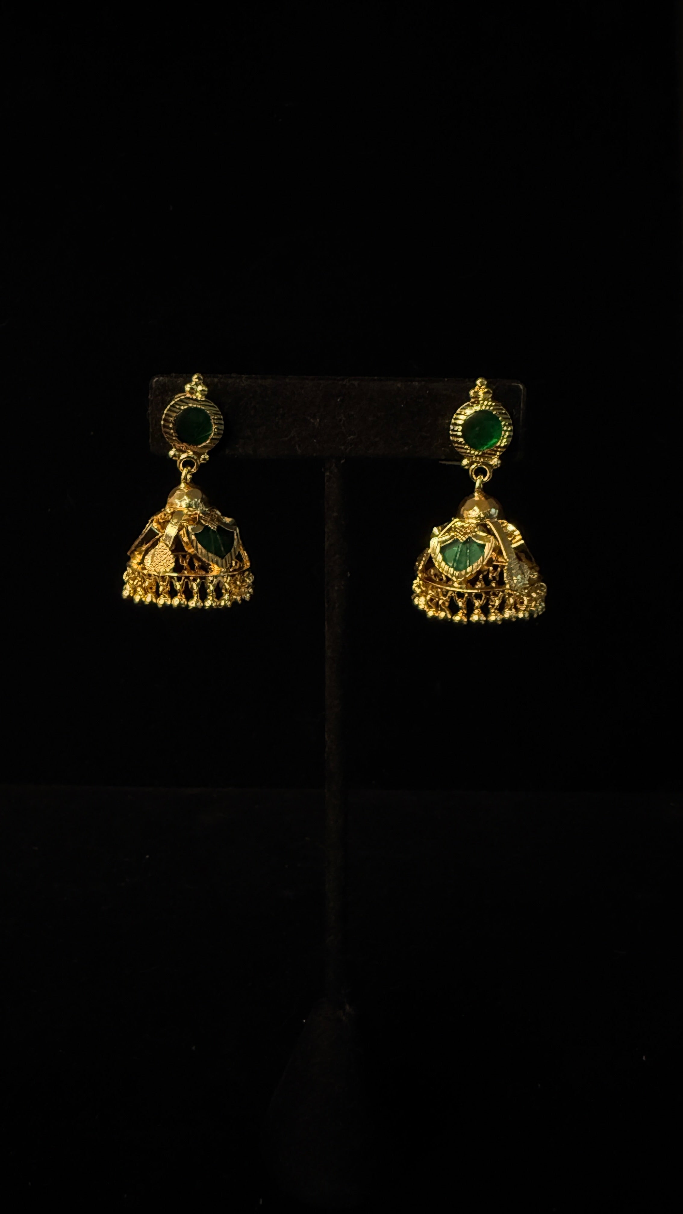 1gm gold plated Nagapadam with JHumka
