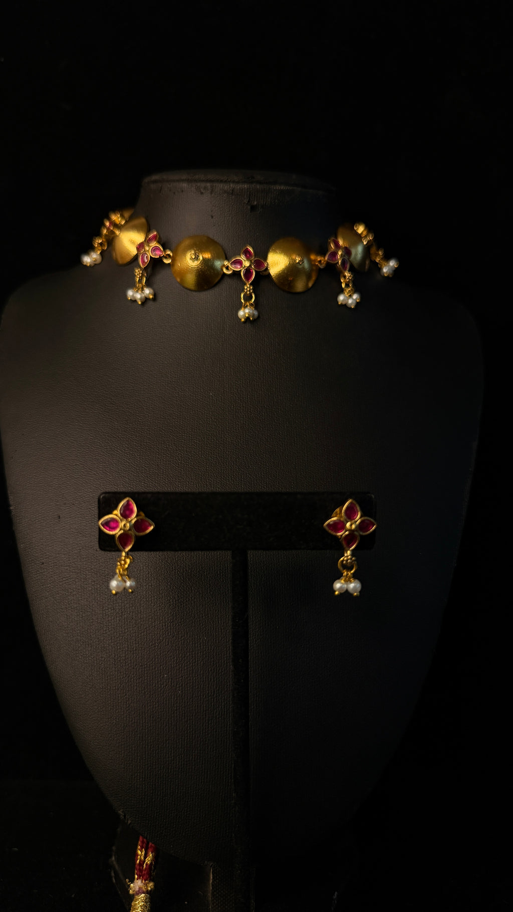 Tribal insipred choker with earring
