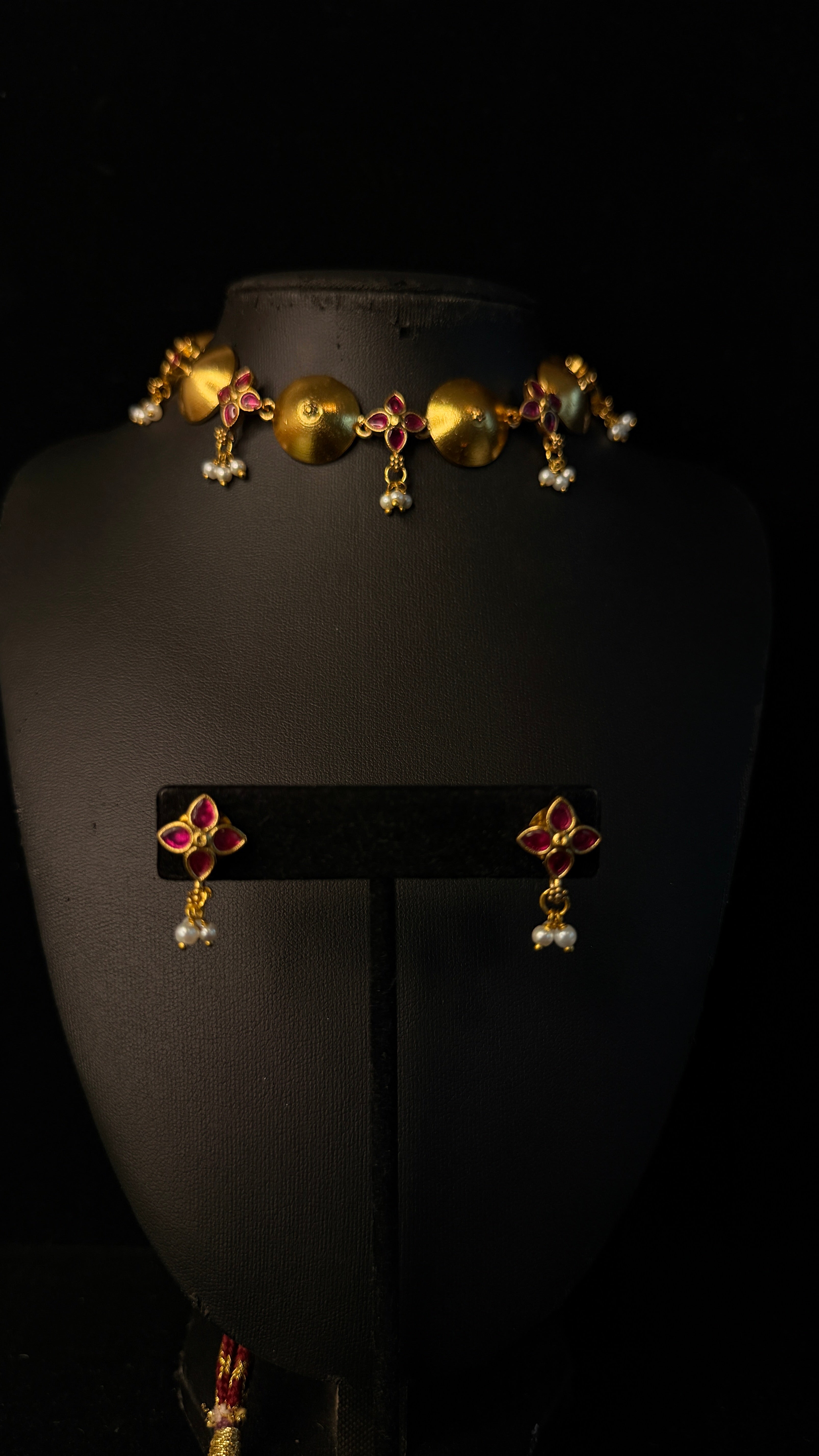 Tribal insipred choker with earring