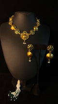 Tribal insipred necklace with earring