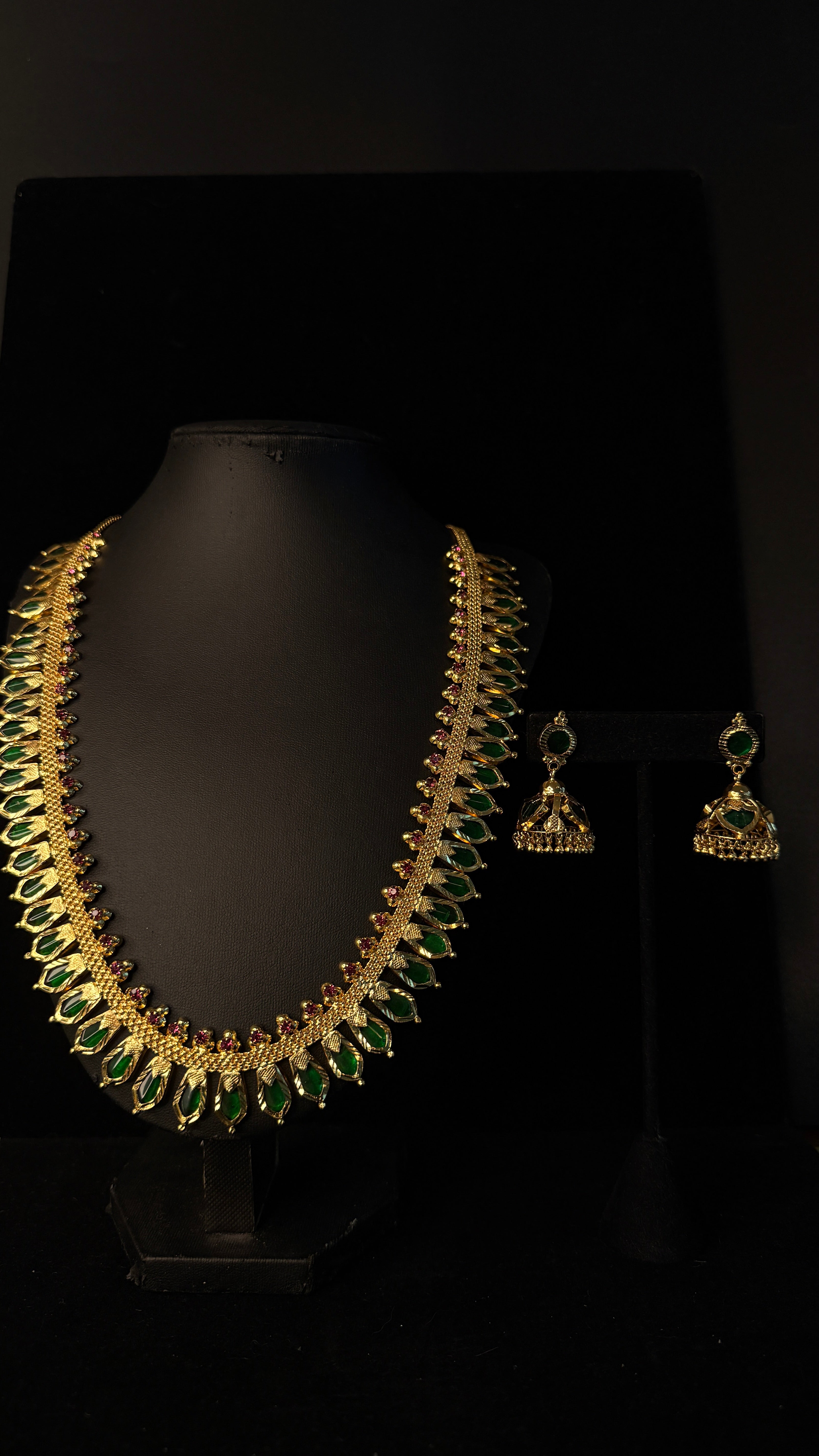 1gm gold plated Nagapadam with JHumka