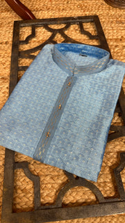 Light blue kurta with bottom