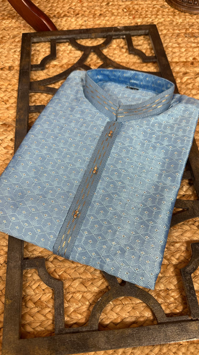 Light blue kurta with bottom
