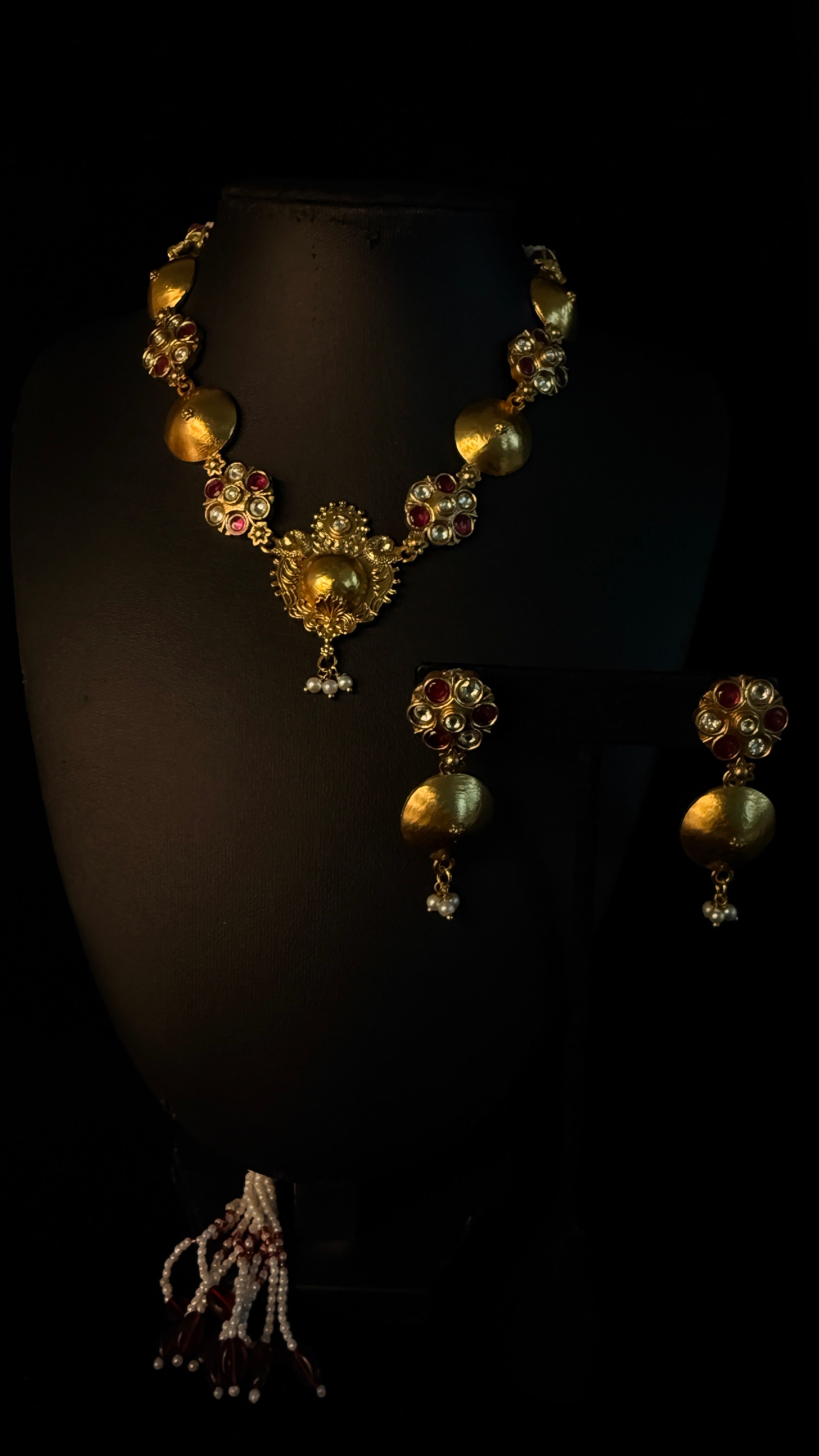 Tribal insipred necklace with earring