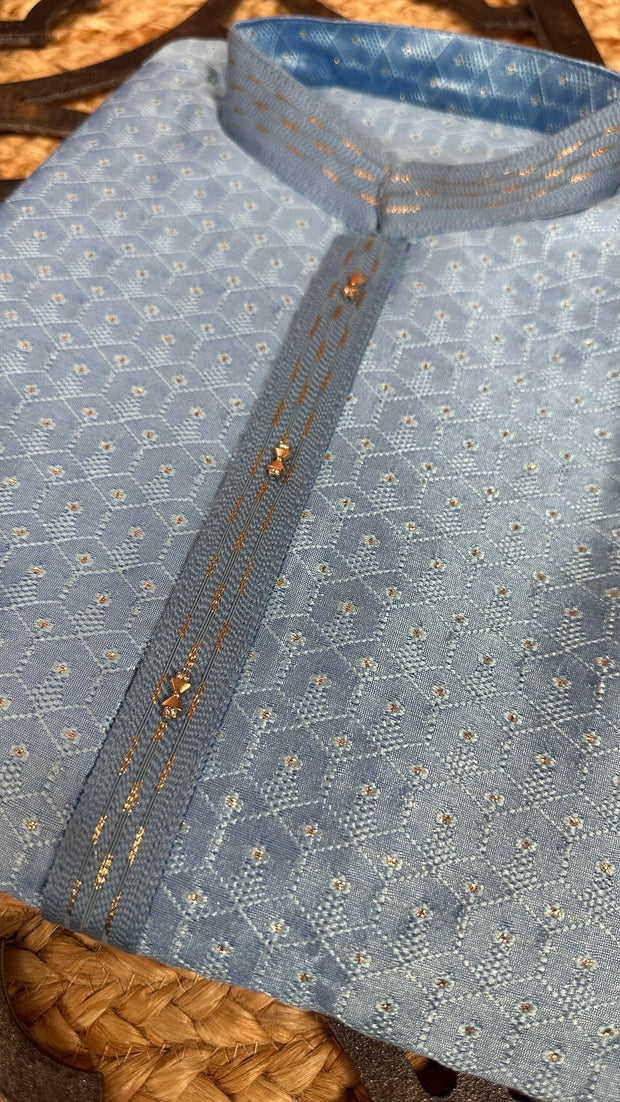 Light blue kurta with bottom