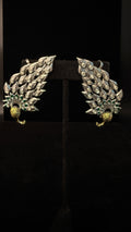 Dual tone peacock ear cuff