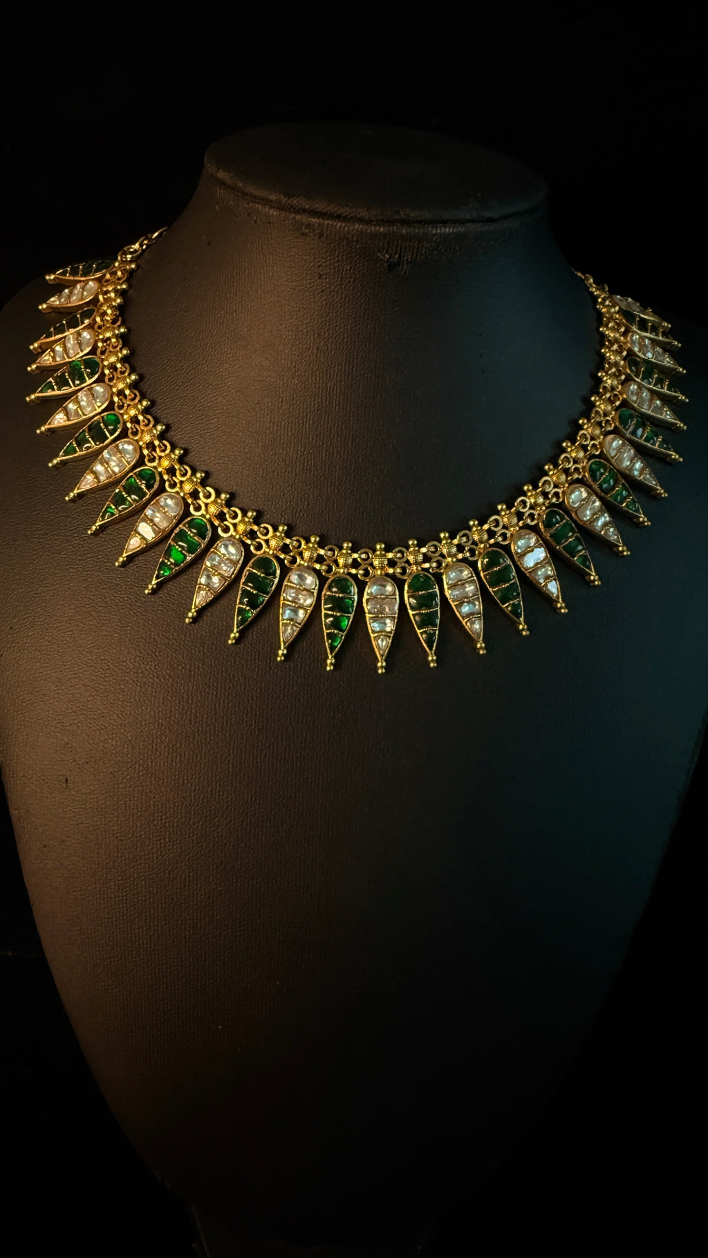 kerala Traditional jasmin bud insipred necklace with earring