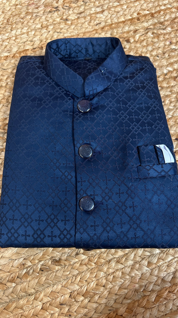 Navy Blue Sherwani set