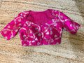 Pink banarsi brocade silk blouse