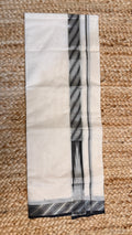 Black and silver weaved border