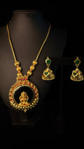 1gm gold plated Pendent with jhumka