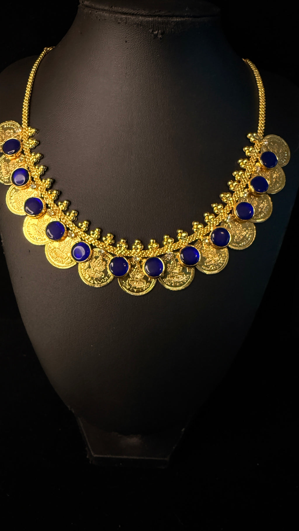 1gm gold plated kasumala with jumka