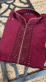 Maroon Kurt with bottom