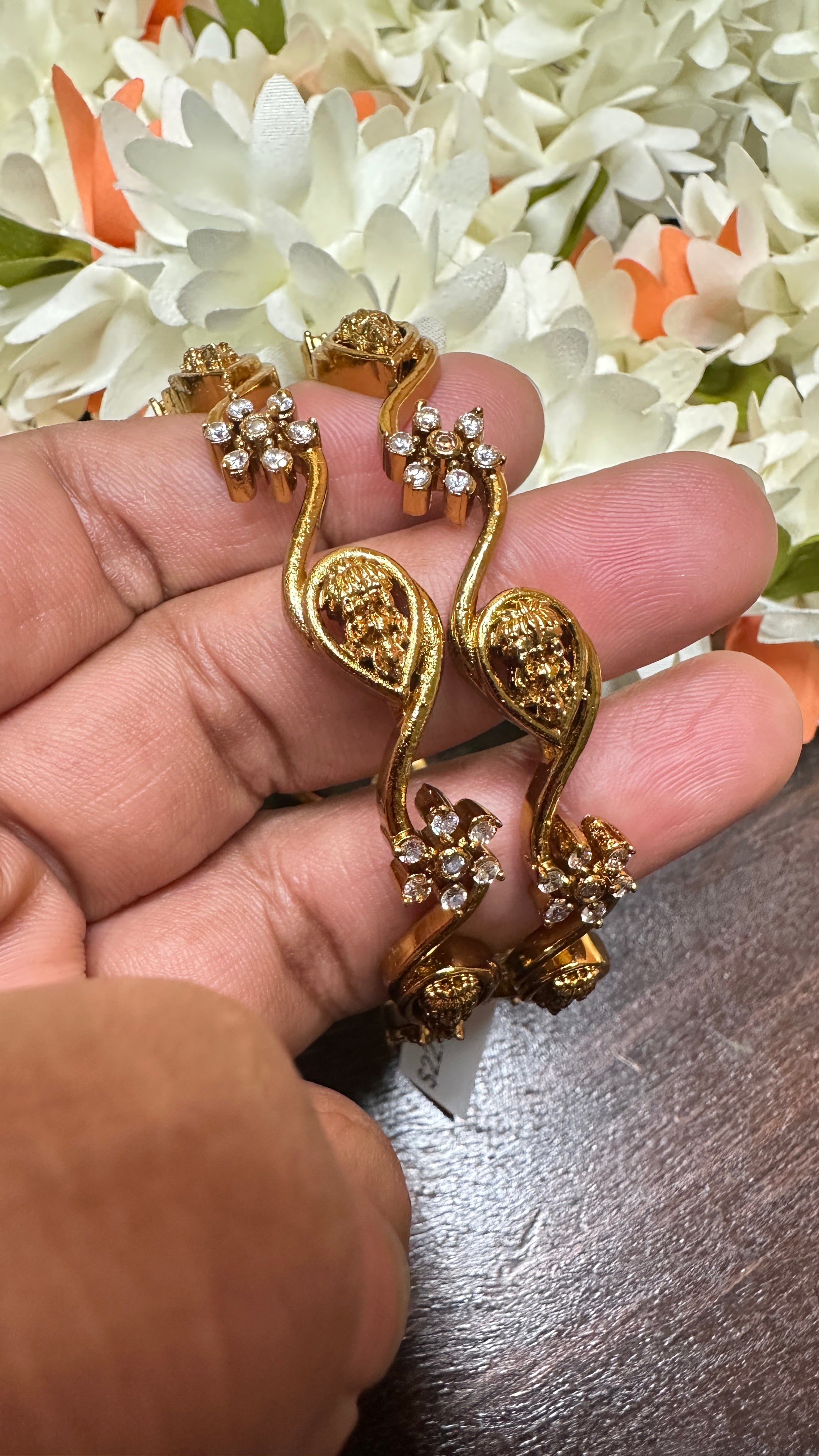 Gold bangles set - size 2.4