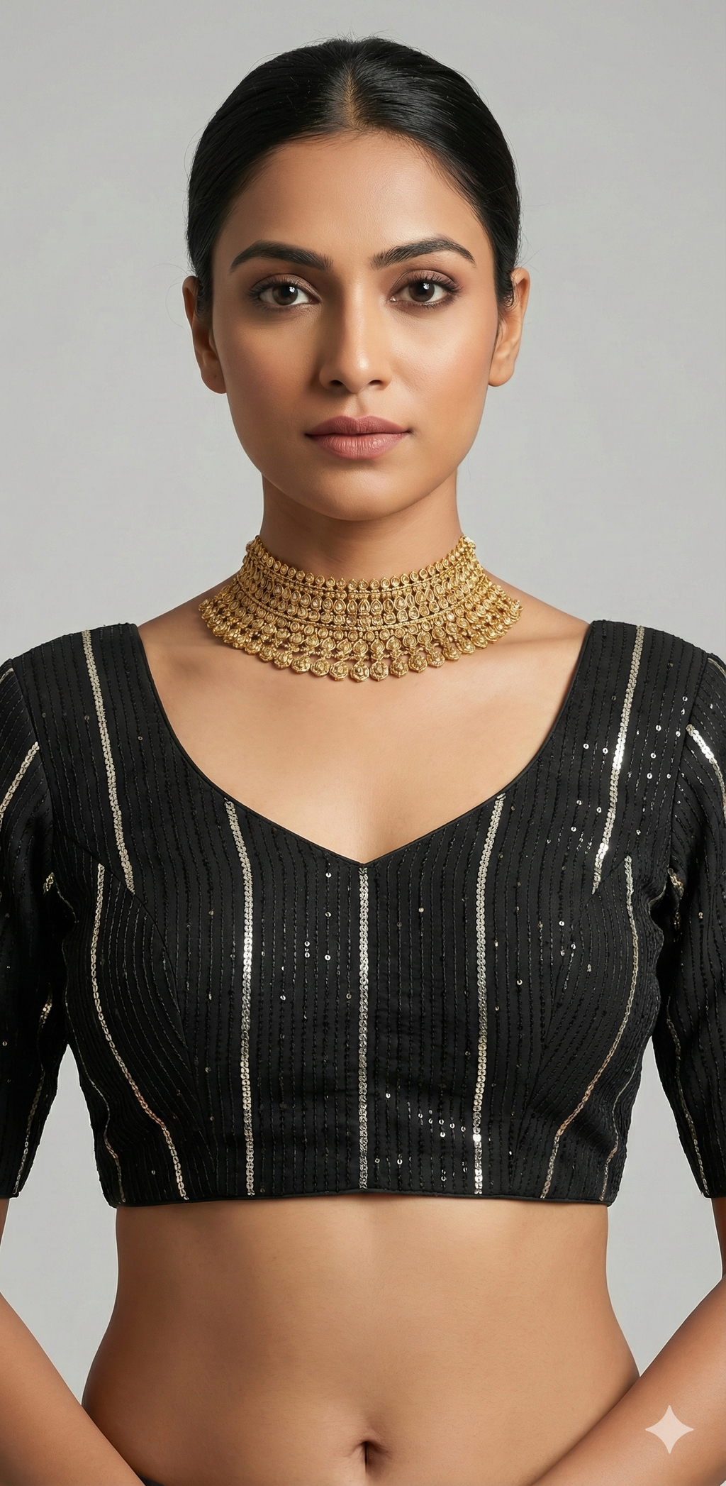 Black gotta work blouse