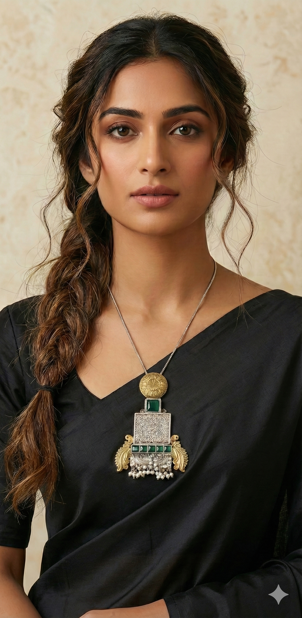 Green stone pendent
