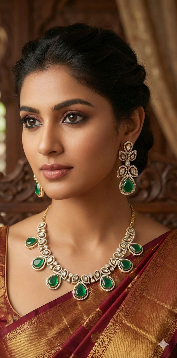 Necklace with earring