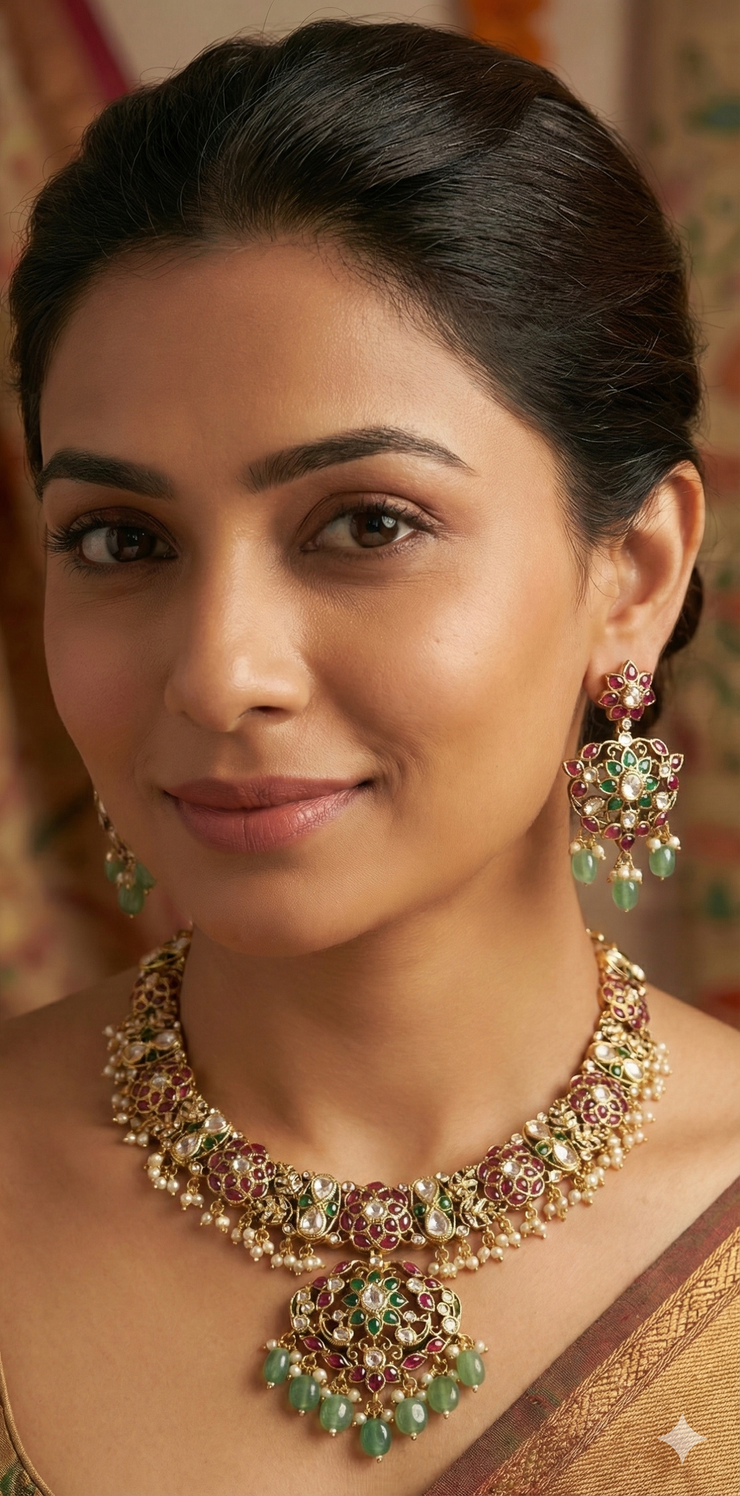 Necklace with earring