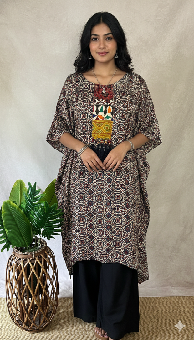 Modal silk kaftan