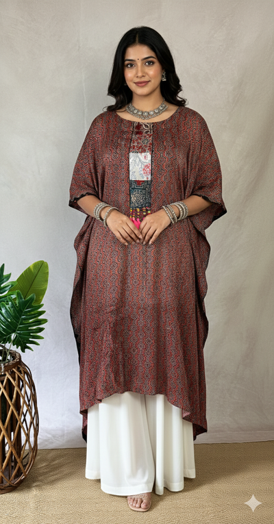 Modal silk kaftan