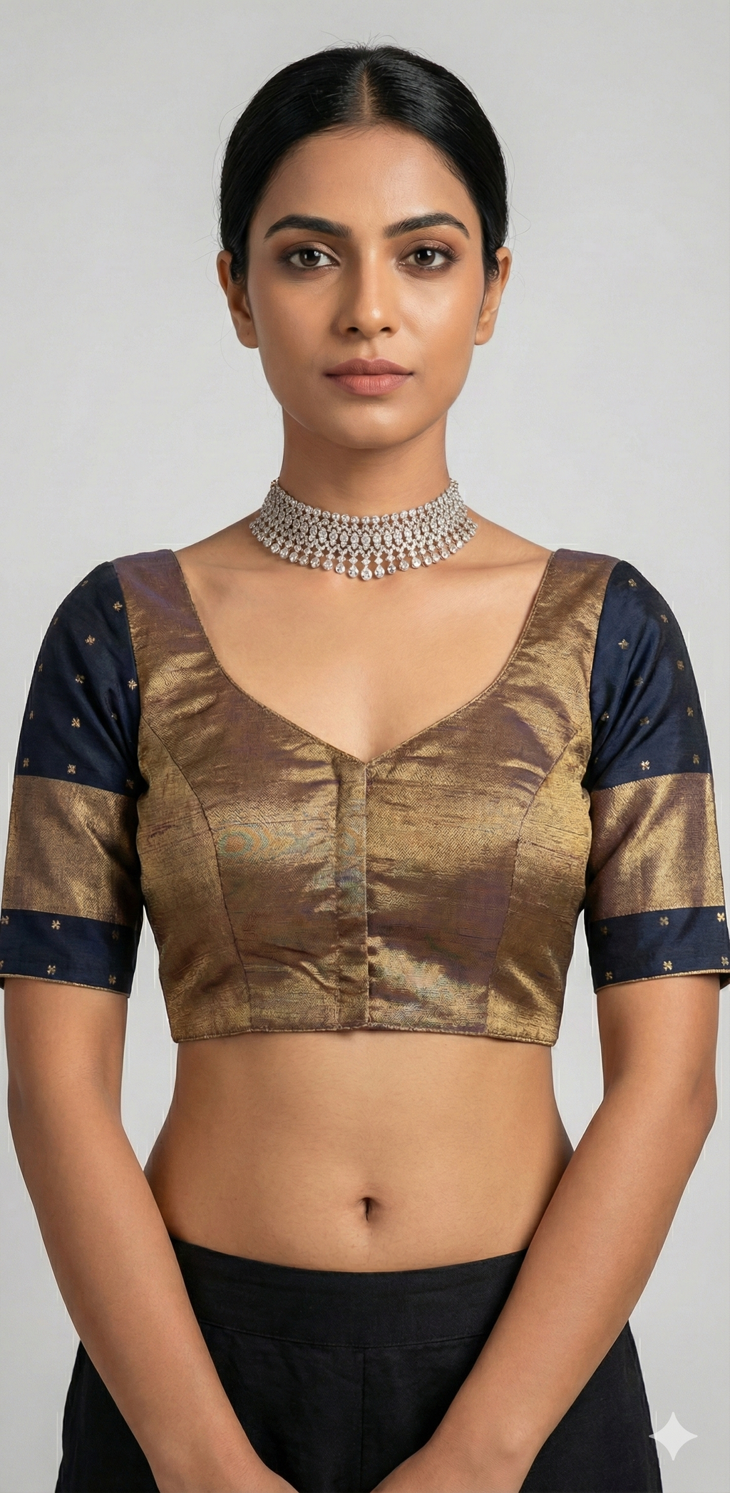 Black tissue blouse