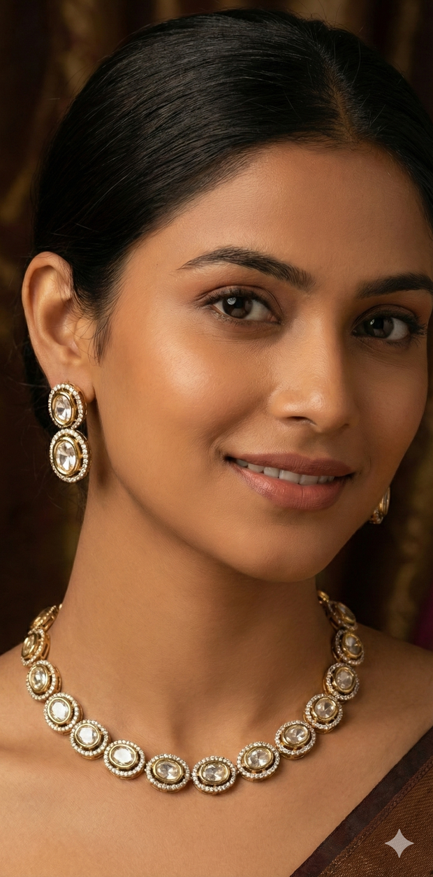 Necklace with earring