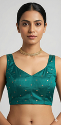 Bottle green blouse