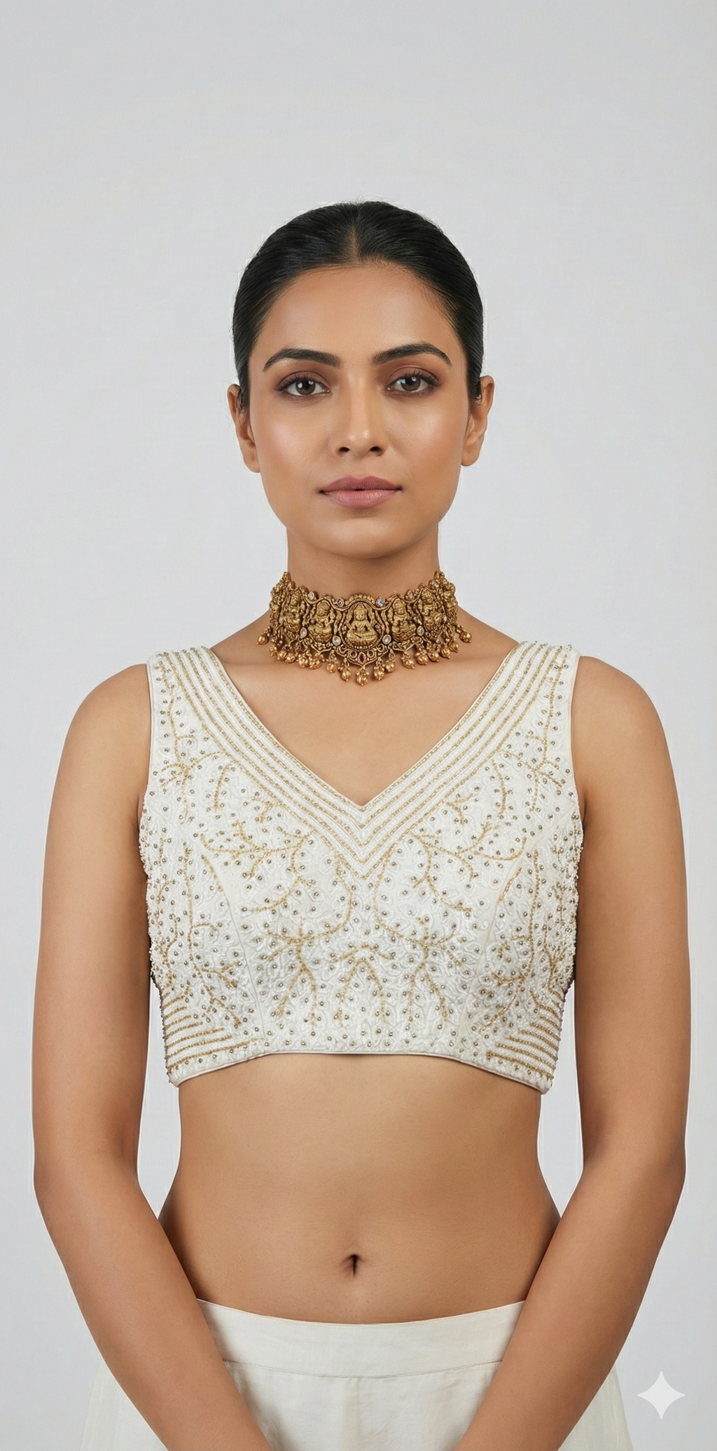 Off white designer blouse