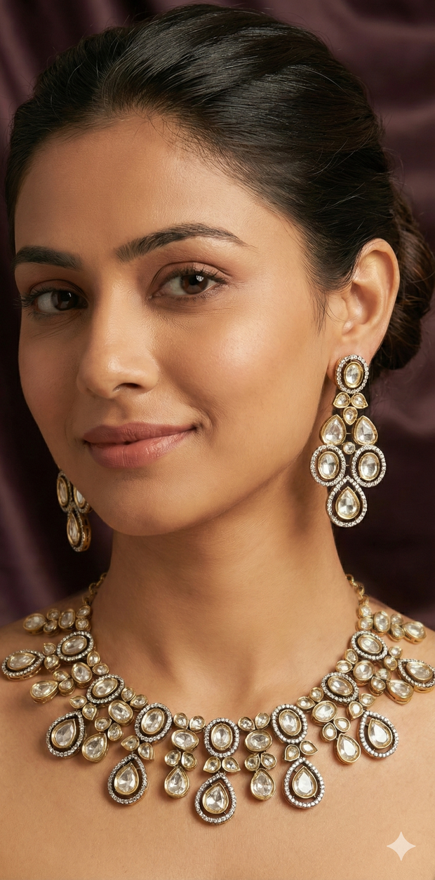 Necklace with earring